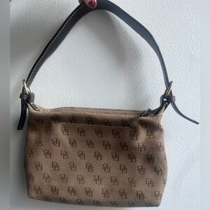 Dooney & Bourke Tan Monogram Shoulder Bag